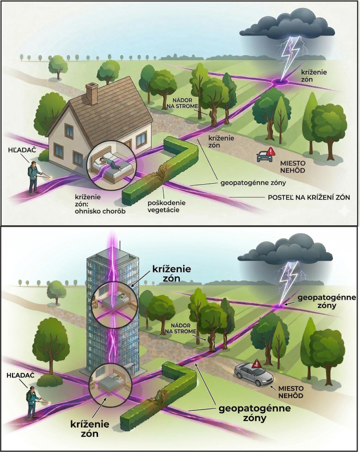 geopatogéne zóny - dračie-žily