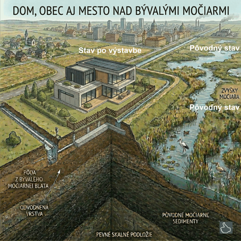 geopatogénne zóny nad močiarmi